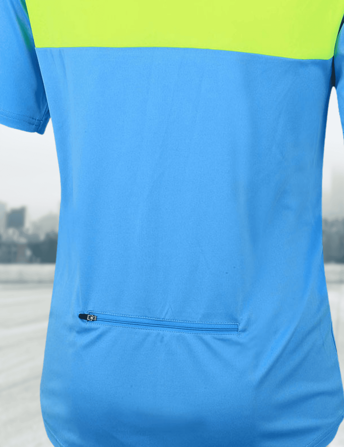 Maillot de vélo masculin Bran court par air light bleu