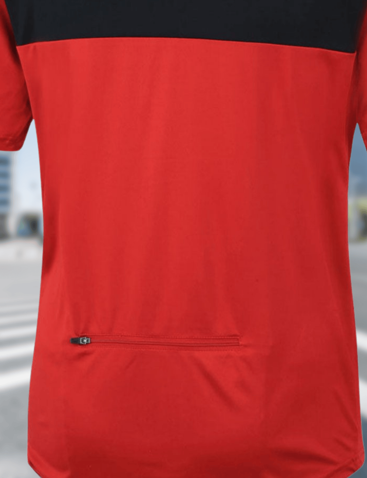 Jersey de bicicleta para hombres brazo corto por aire rojo