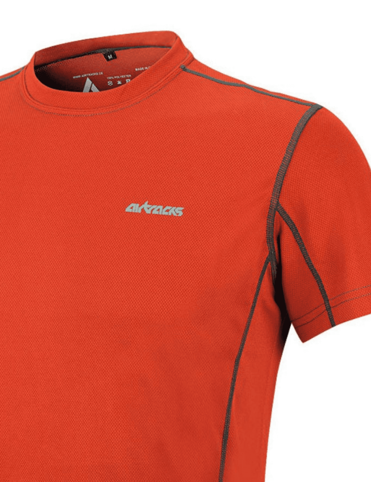 Camisa funcional brazo corto por aire naranja