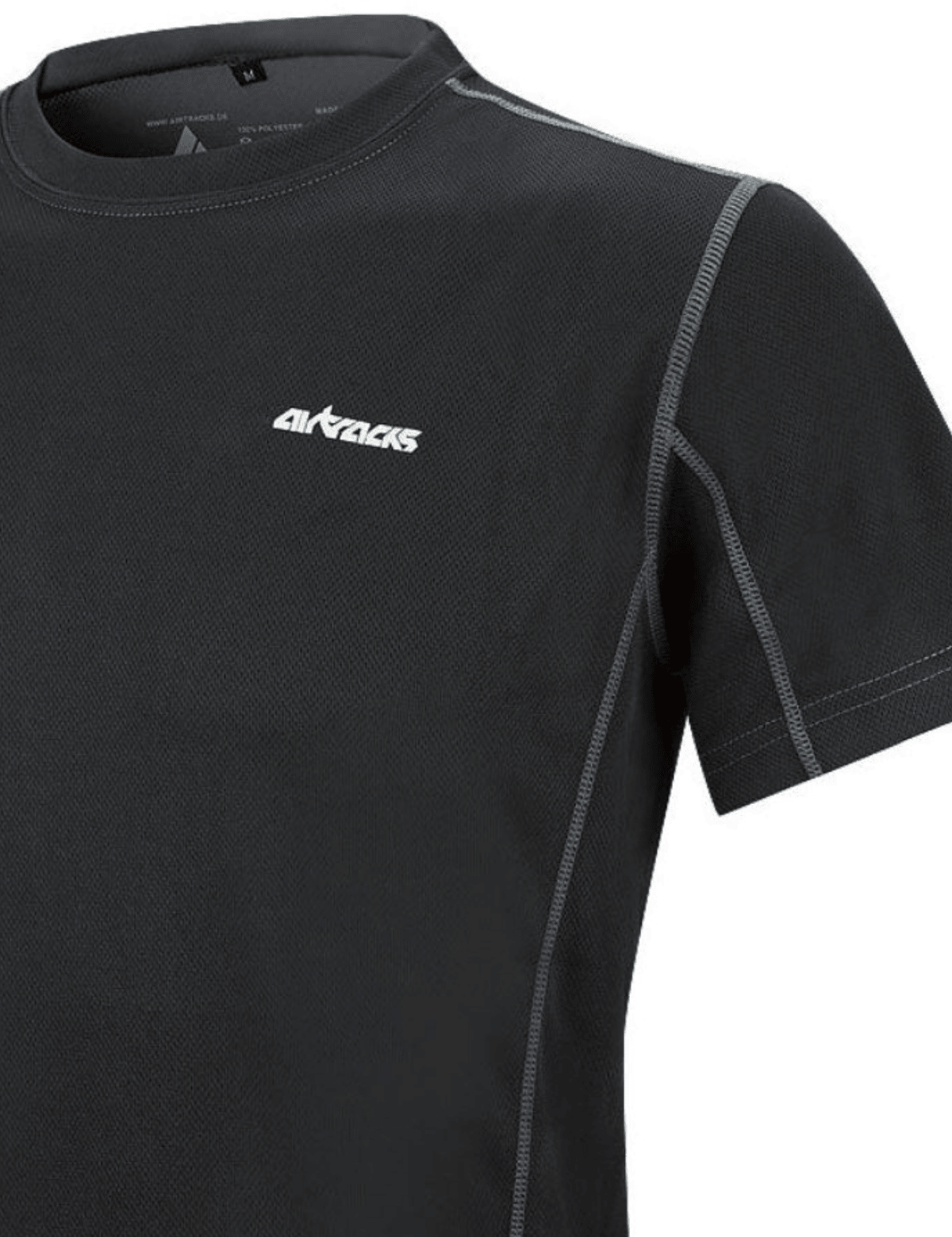 Funktions Laufshirt Kurzarm Pro Air Schwarz