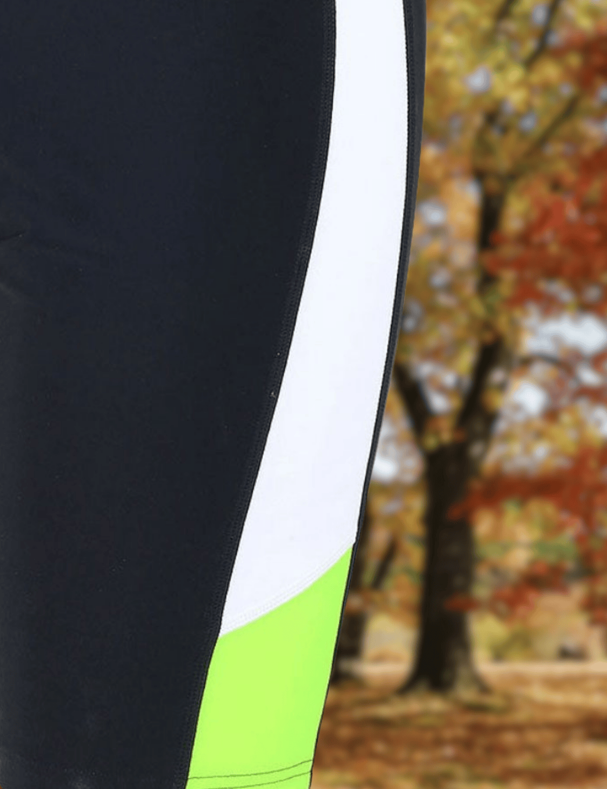 Pantaloni da corsa da uomo corto neon nero