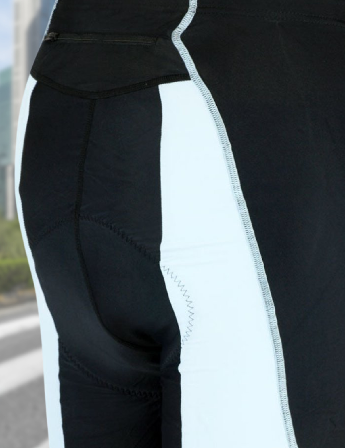 Pantaloni per biciclette da uomo corto per t blu nero