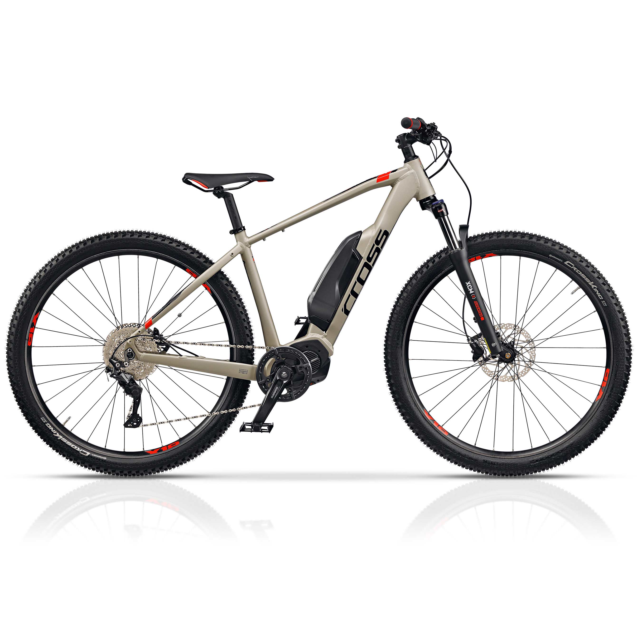 29 inch e-bike MTB Mountainbike Quantum stappen E7000 504WH 10 x Gang Shimano Deore RD-M5120 SGS