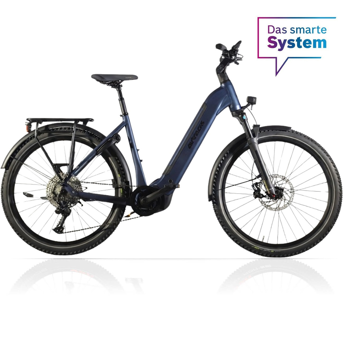 27,5" Damen E-SUV MTB Wave LS TERRA CX1 BOSCH PERFORMANCE LINE PX Smart System POWERTUBE 800 Wh 12 x GANG SHIMANO XT RD-M8100 SGS Blau