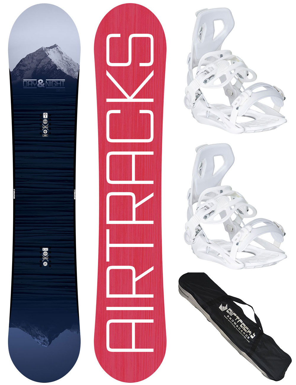Damen Snowboard Set Day & Night + Bindung Master W Größe M + SB Bag