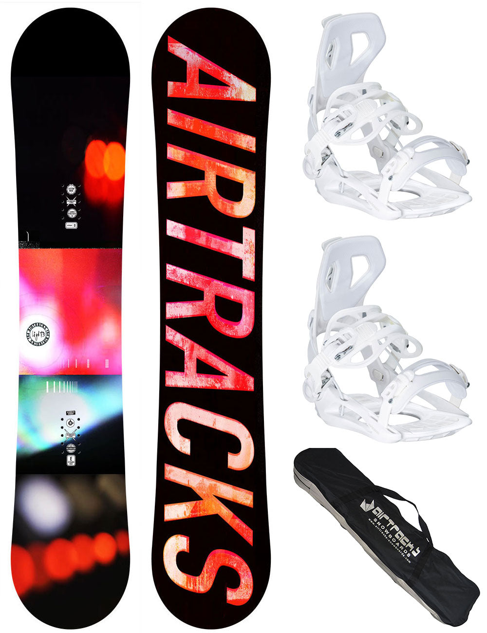 Damen Snowboard Set Lights + Bindung Master W Größe M + SB Bag