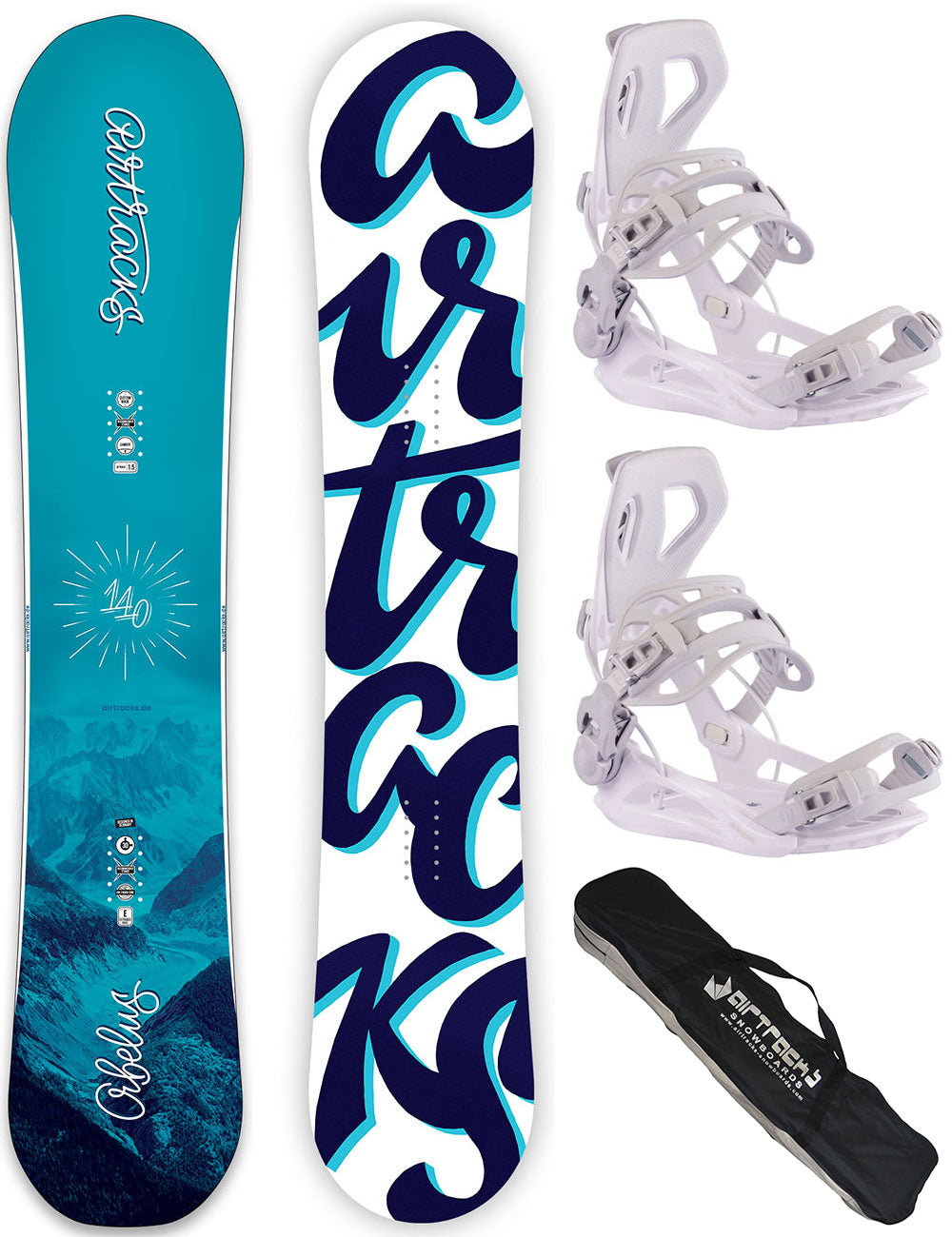 Damen Snowboardset Orbelus Camber + Snowboard Bindung Master Pro W + SB Bag