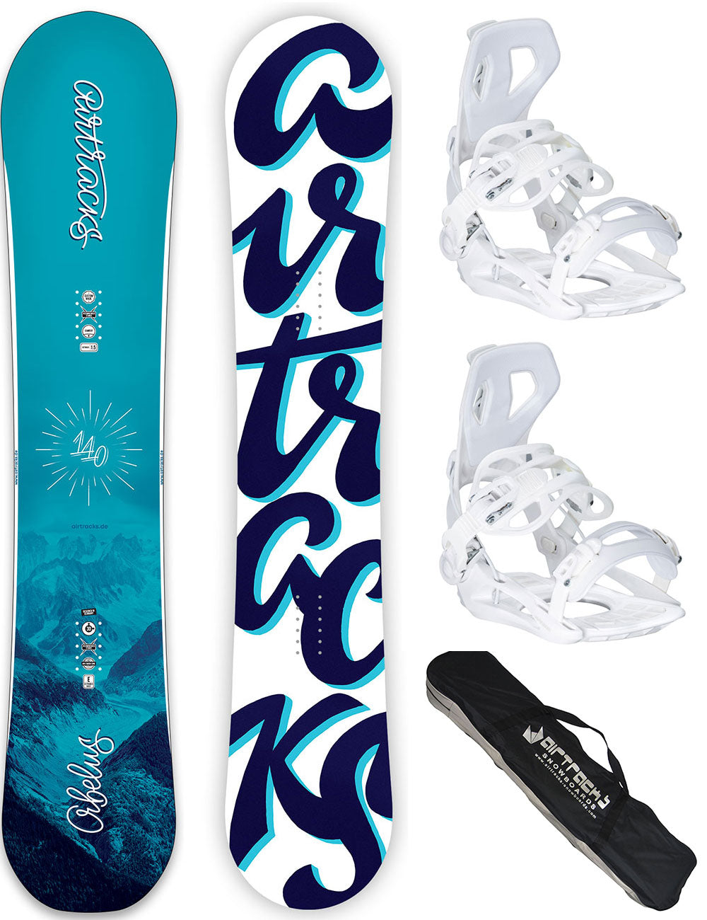Damen Snowboard Set Orbelus + Bindung Master W Größe M + SB Bag