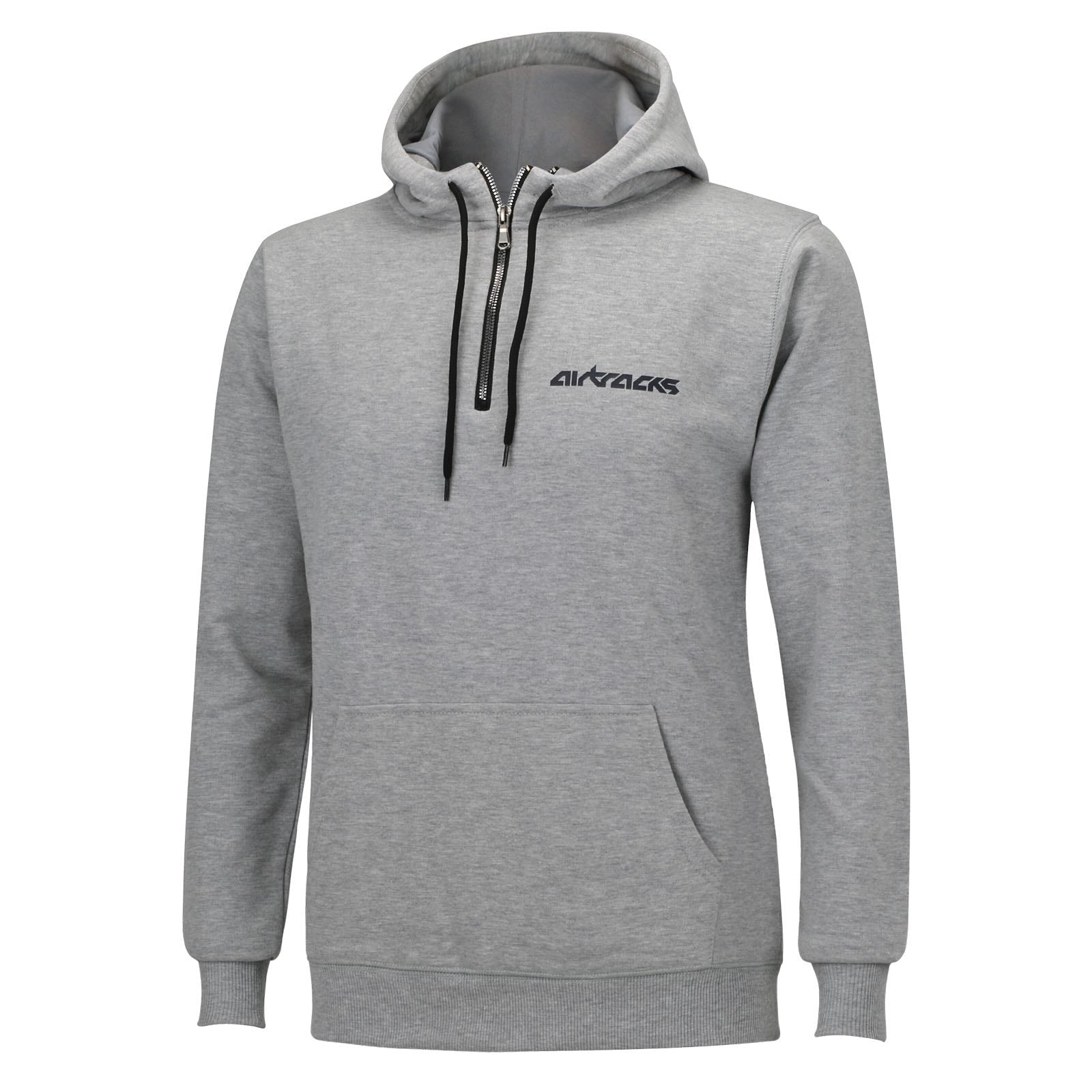 Winter Sweatshirt Crew Team Pro with hood and zip gray
