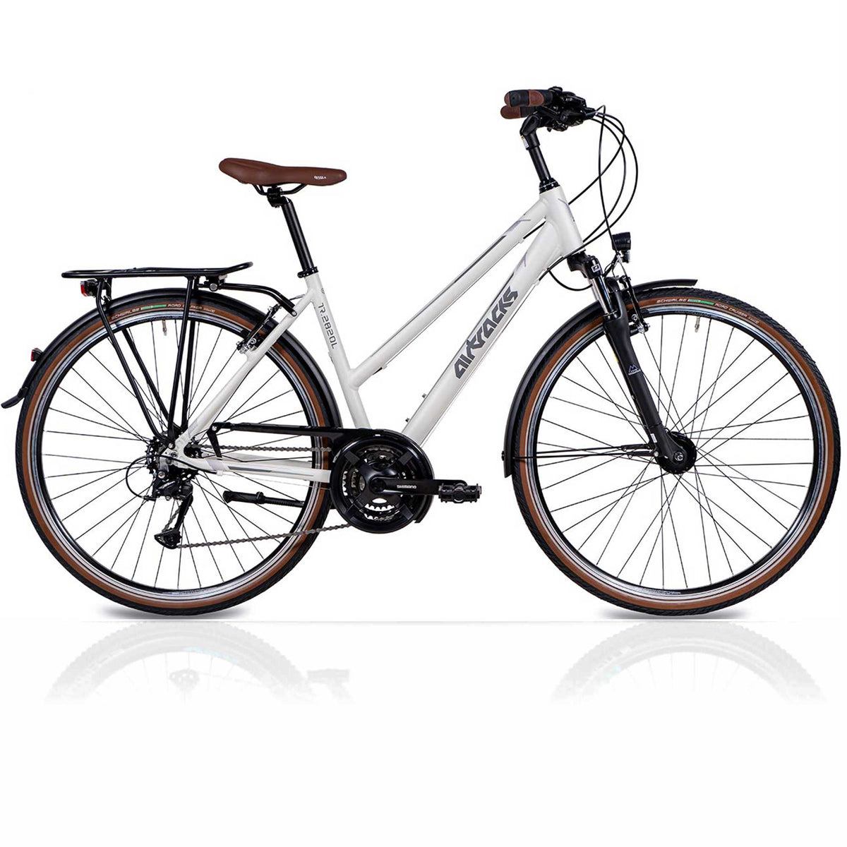 tecnobike dasistmeinrad trekkingrad 28 Airtracks 28 Zoll Damen Trekking Fahrrad Trekkingrad TR.2820 Shimano 24 Gang Acera RD-T3000 SGS Weiss Trekkingbike City Bike Damenfahrrad Rahmenhöhe 48 52 cm M L XL günstig kaufen