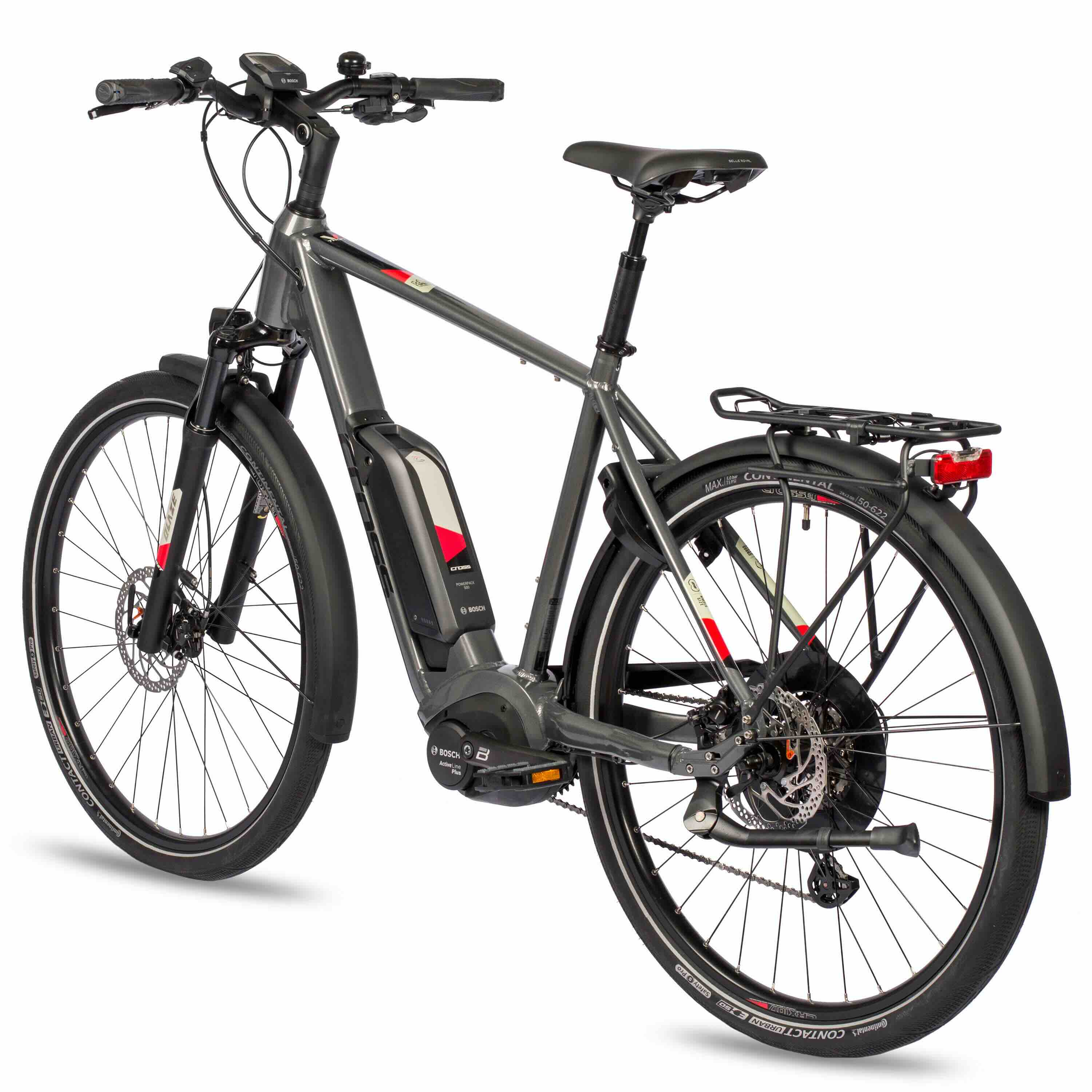 28 pollici di e-bike da trekking bicicletta v-tron bosch attivo plus riga 500wh 10s shimano deore