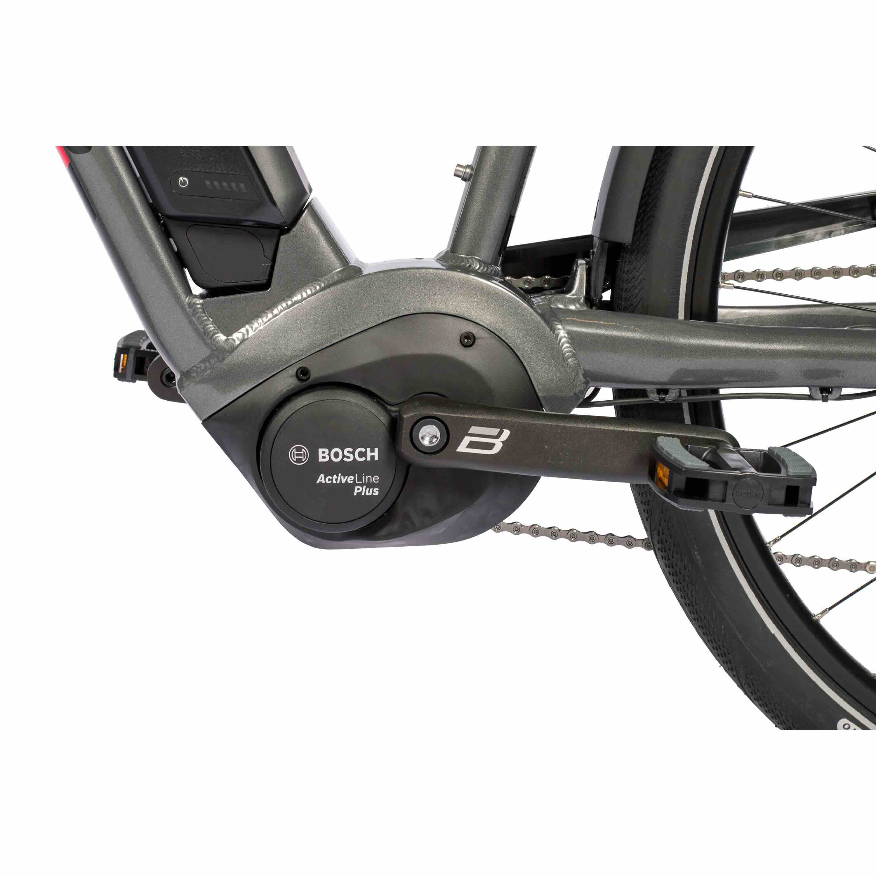 28 pollici di e-bike da trekking bicicletta v-tron bosch attivo plus riga 500wh 10s shimano deore