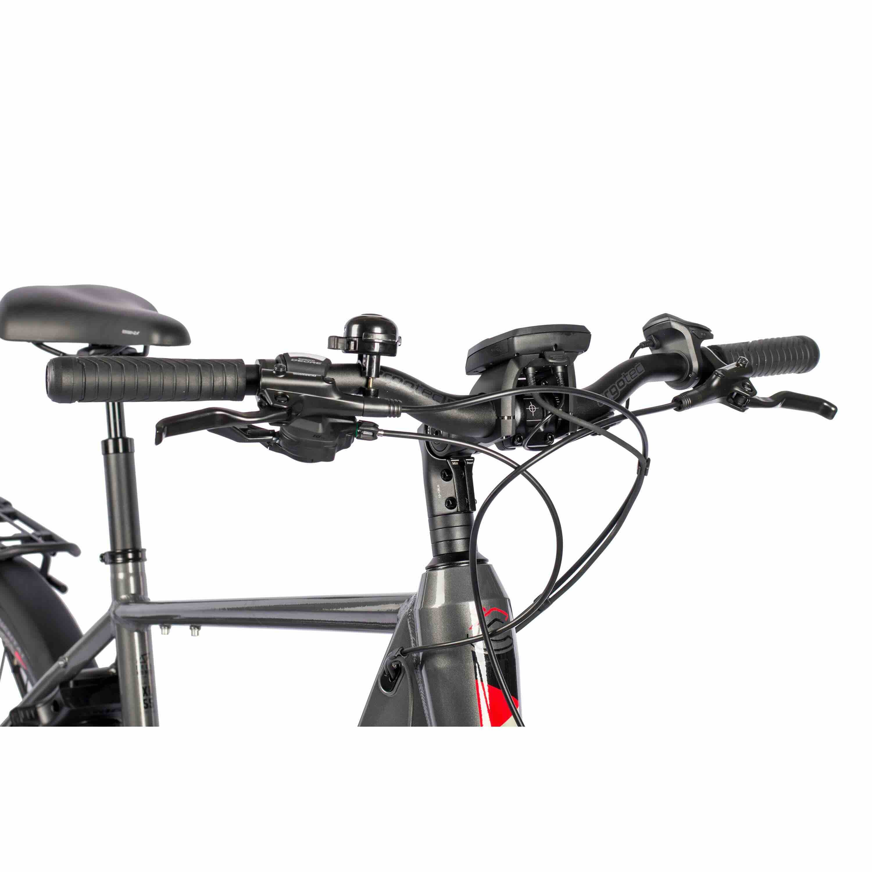 28 pollici di e-bike da trekking bicicletta v-tron bosch attivo plus riga 500wh 10s shimano deore
