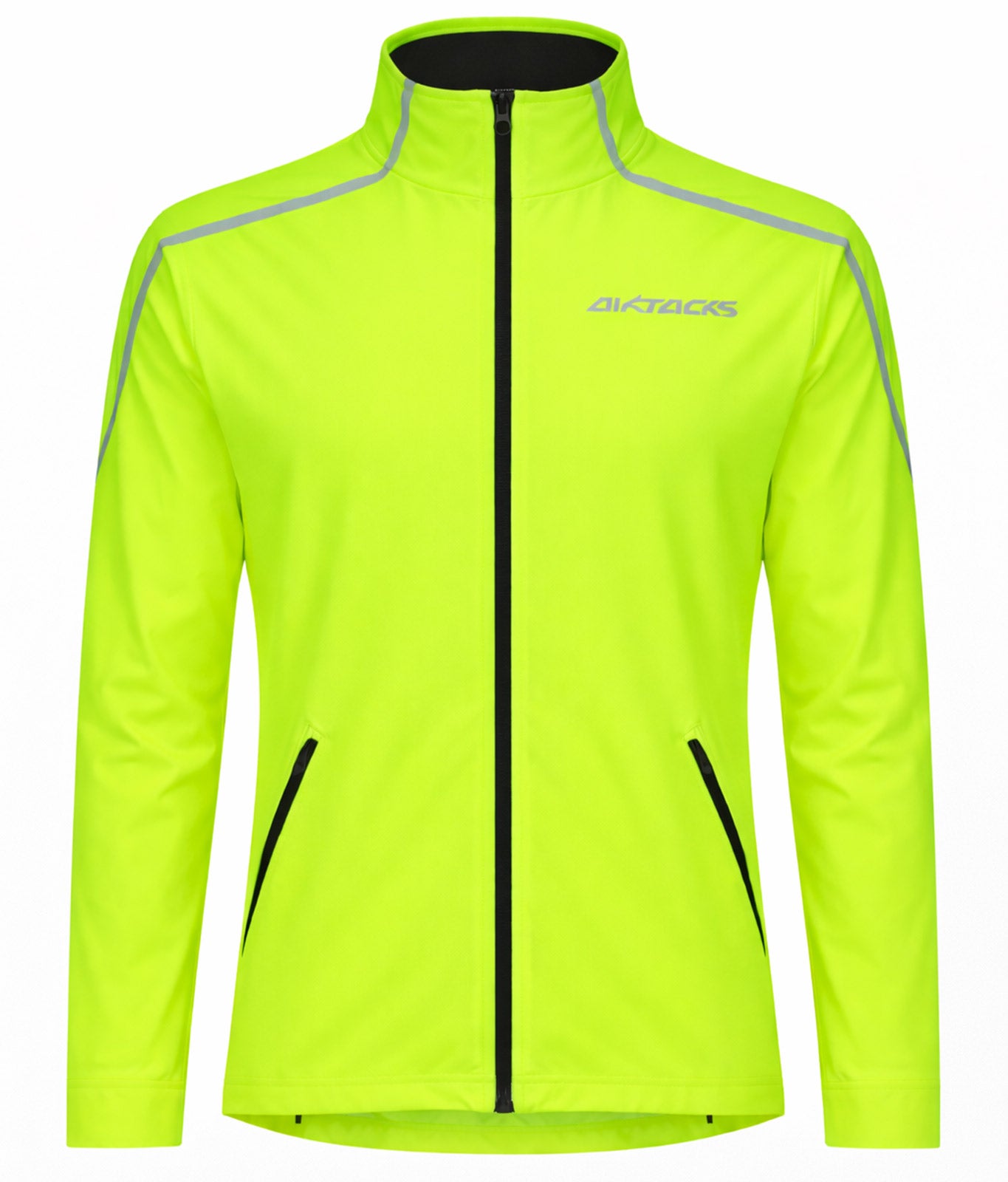 Men's thermal bike jacket - running jacket Air Tech Neon