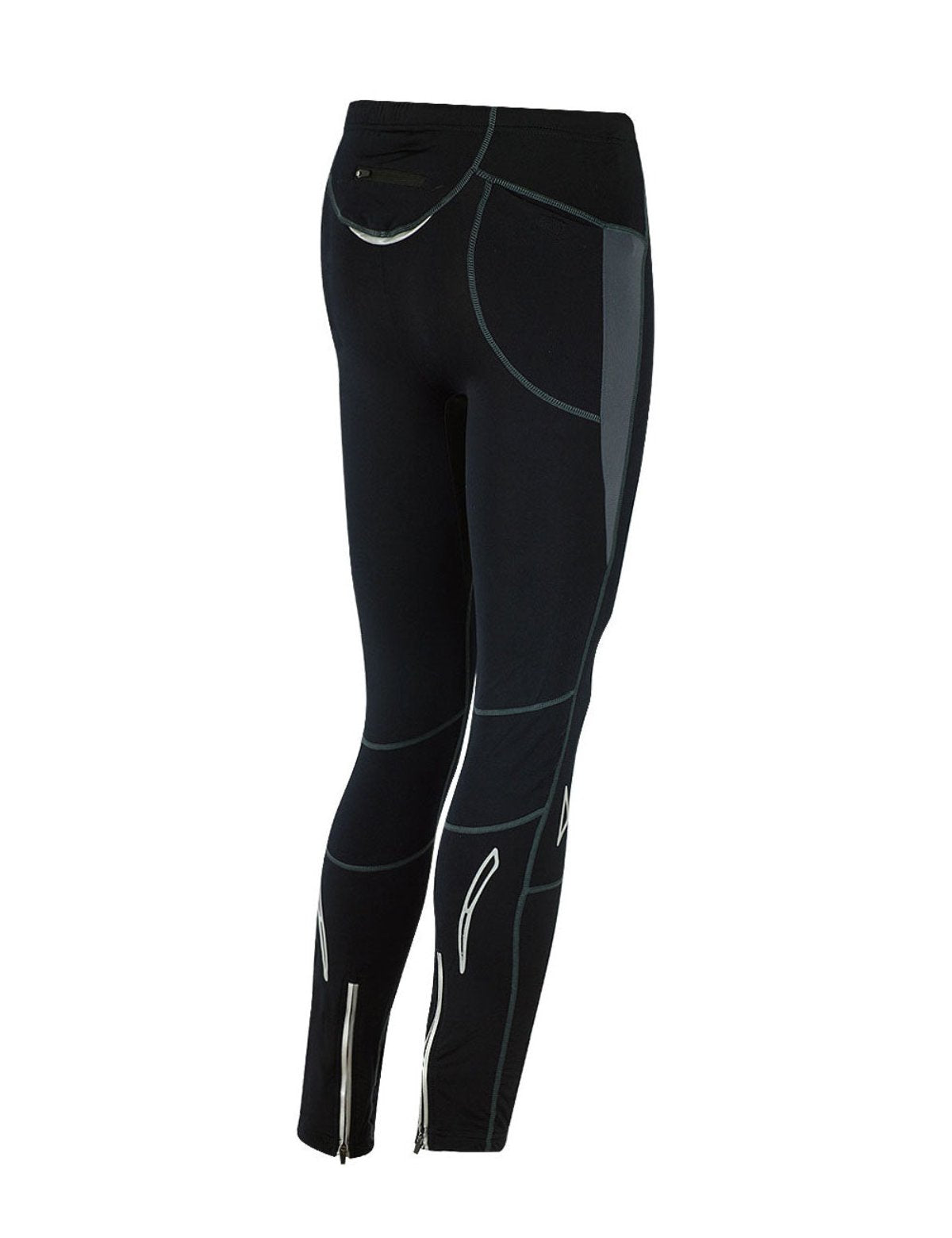 fahrradhose-radhose-lang-thermo-winter-herren-damen-schwarz-grau-pro-t-SG-xs-s-m-l-xl-xxl-front