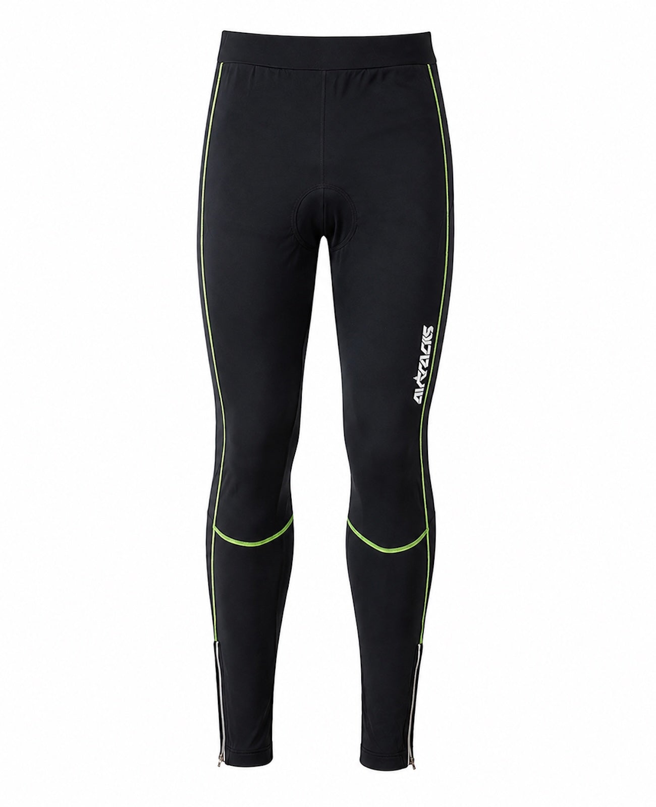 Pantalons de vélo thermique pour hommes longs par néon noir