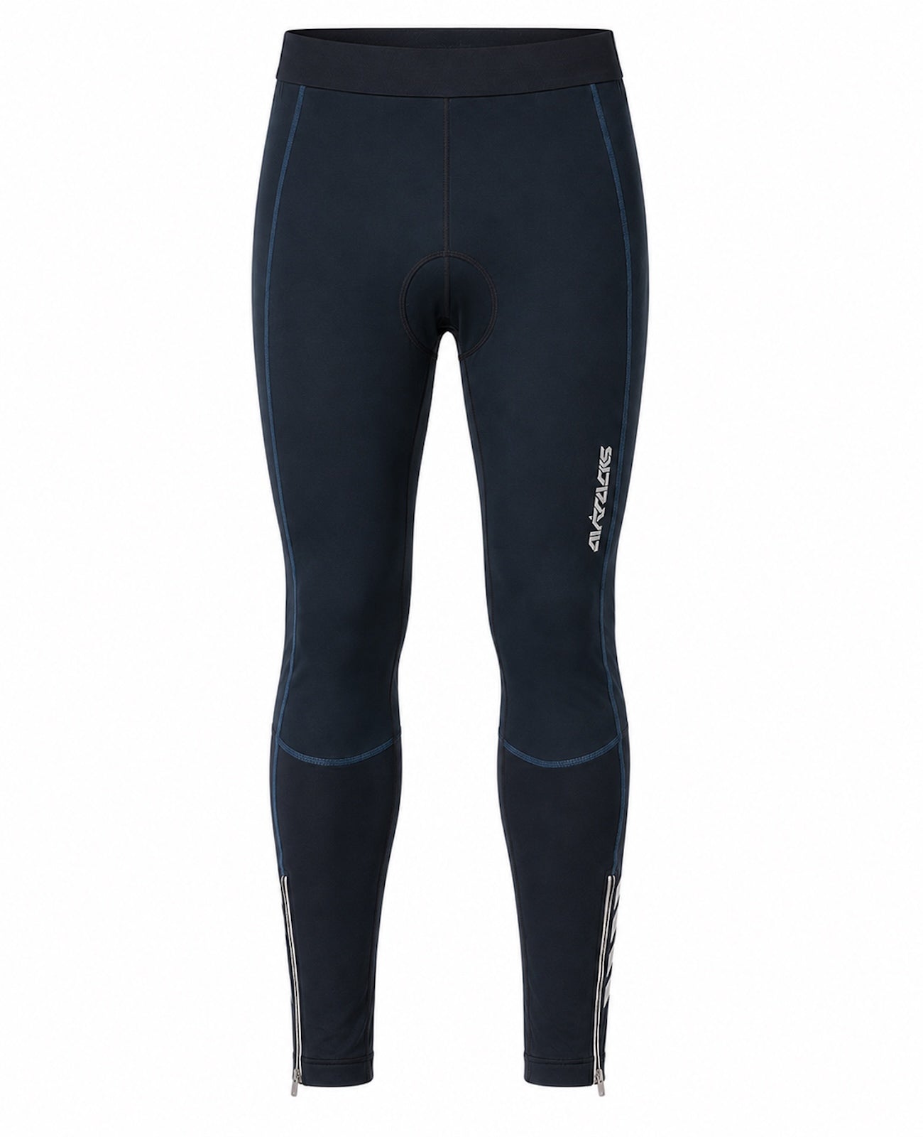 Herren Thermo Fahrradhose Lang Pro Schwarz-Blau