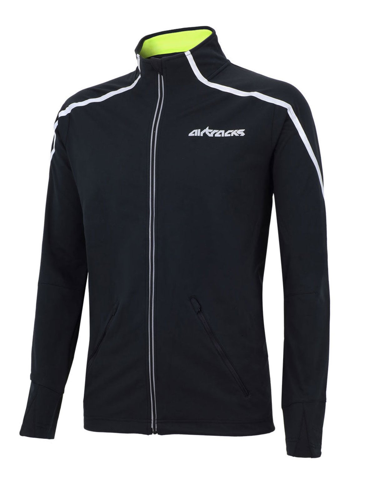 fahrradjacke-air-pro-laufjacke-radjacke-radlerjacke-thermo-winter-winstopper-wasserdicht-pro-herren-damen-schwarz-neon-xs-s-m-l-xl-xxl-xxxl-front