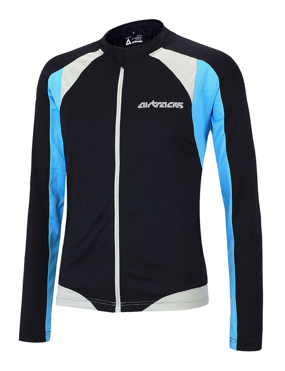 fahrradtrikot-langarm-radlertrikot-radtrikot-pro-t-kurzarm-blau-weiss-schwarz-xs-s-m-l-xl-xxl-xxxl-front