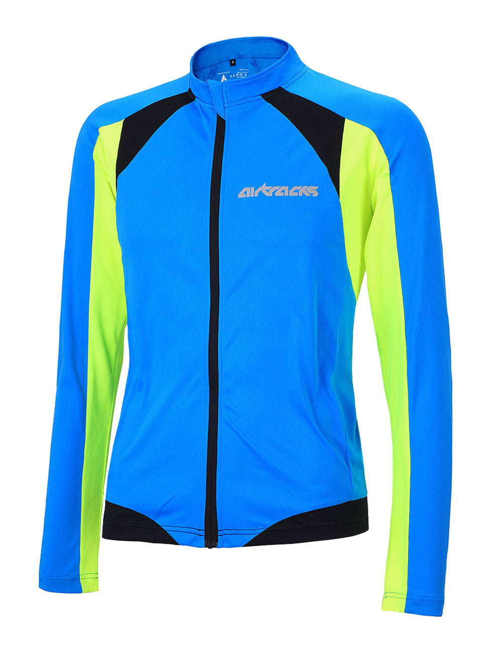 fahrradtrikot-langarm-radlertrikot-radtrikot-pro-t-kurzarm-royal-blau-neon-schwarz-xs-s-m-l-xl-xxl-xxxl-front