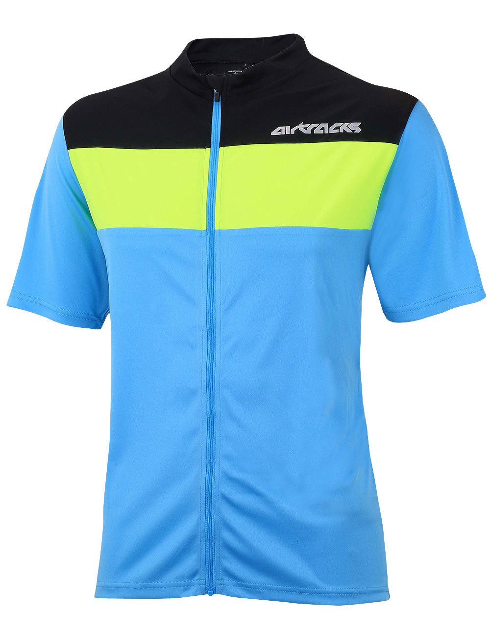 fahrradtrikot-radlertrikot-radtrikot-pro-air-kurzarm-blau-neon-schwarz-xs-s-m-l-xl-xxl-xxxl-front