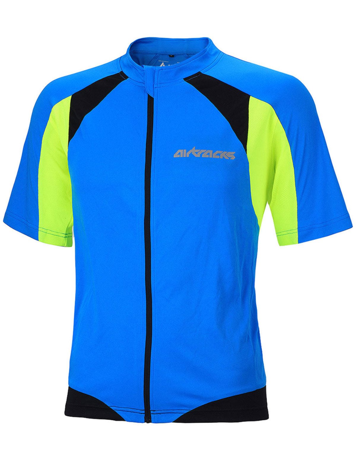 fahrradtrikot-radlertrikot-radtrikot-pro-t-kurzarm-blau-schwarz-neon-blau-s-m-l-xl-xxl-front