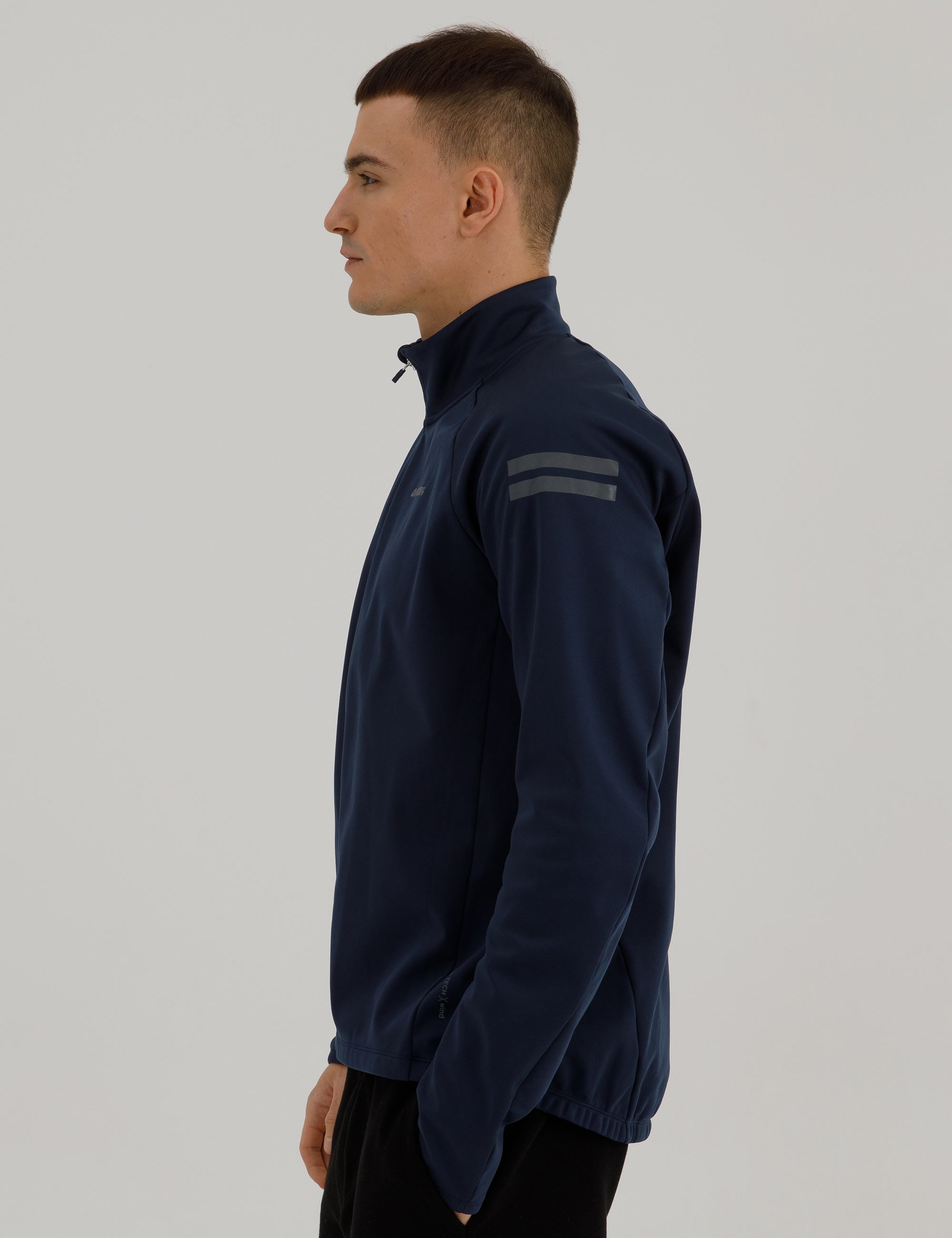 Herren Winter Fahrradjacke-Laufjacke Softshell Thermojacke Aktive Comfort Line Blau