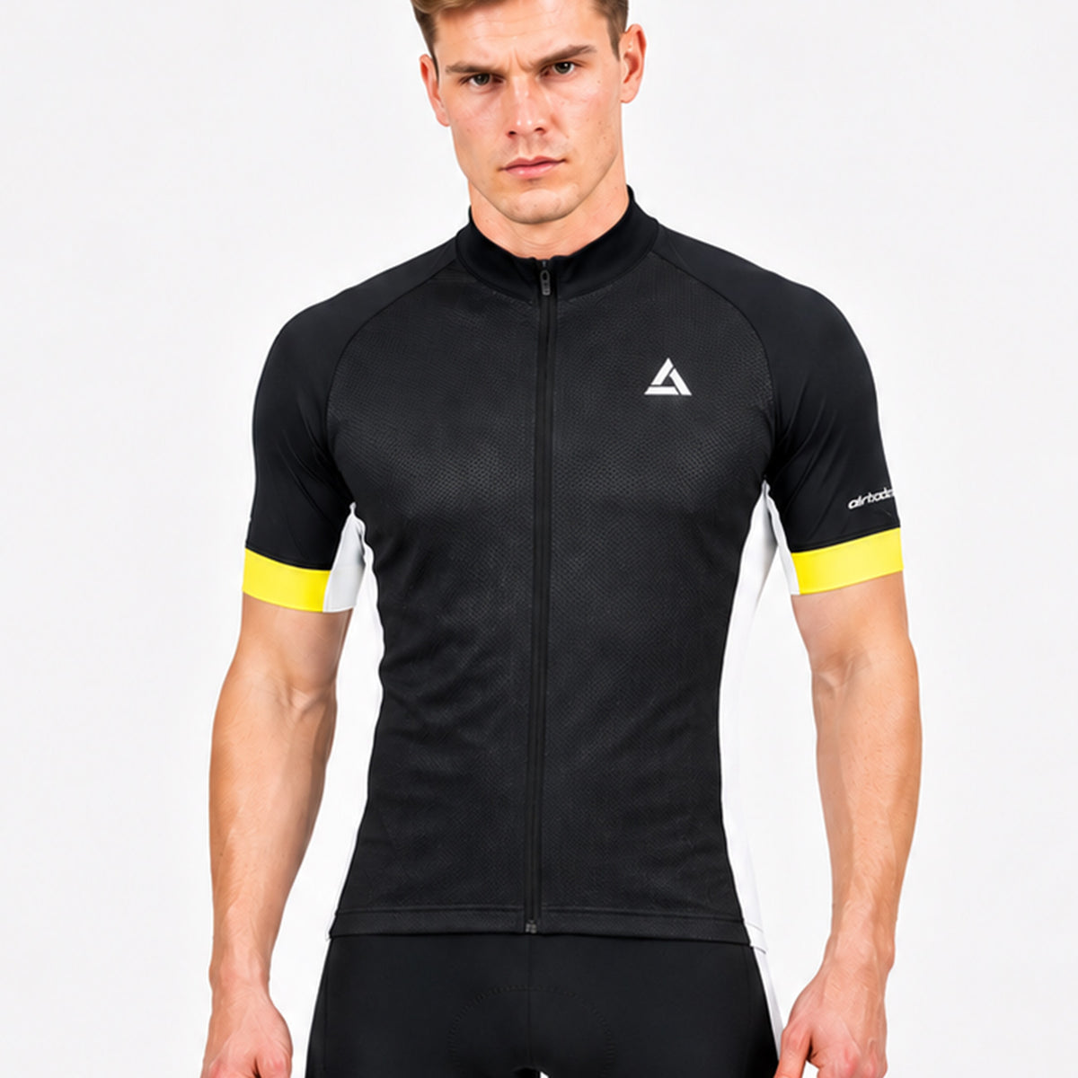 fahrradbekleidung herren amazon Fahrradtrikot Kurzarm Pro Line Schwarz Weiss | Radtrikot für Damen und Herren