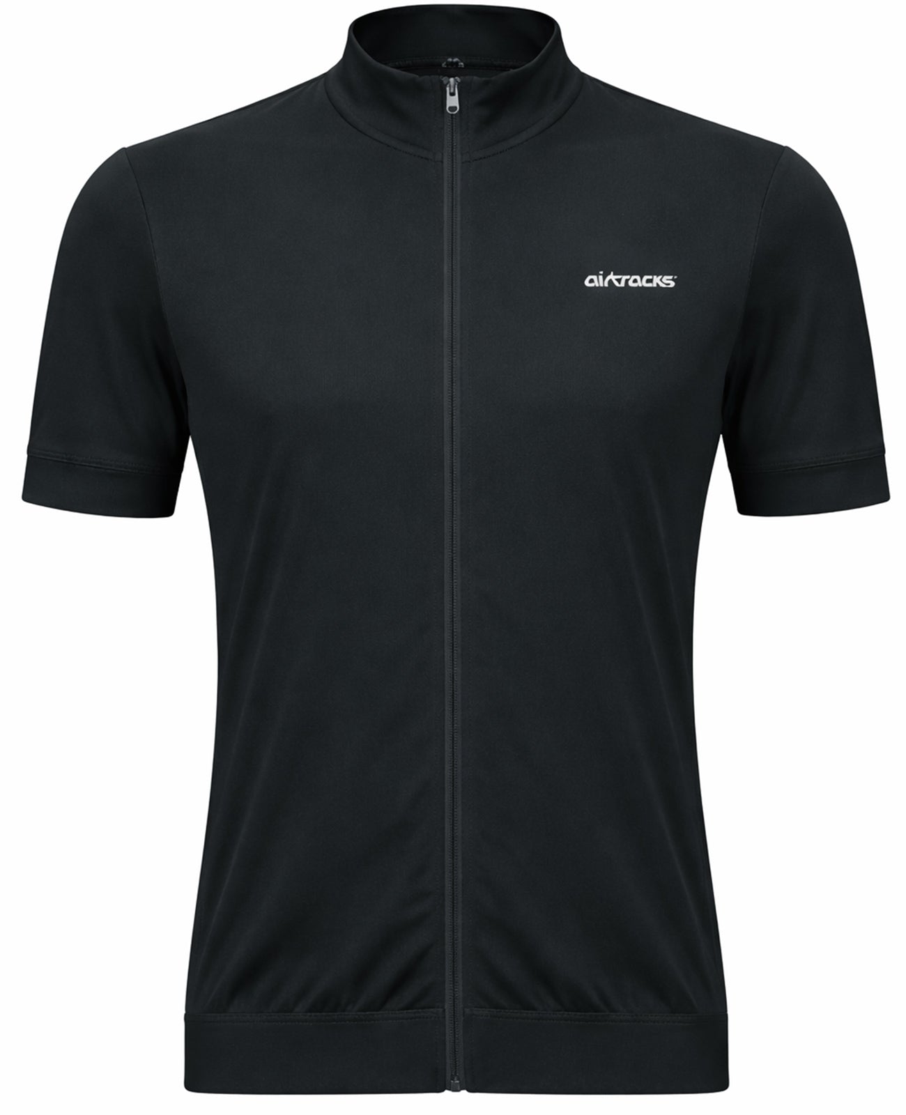 Herren Fahrradtrikot Kurzarm Radtrikot Air Tech II Schwarz