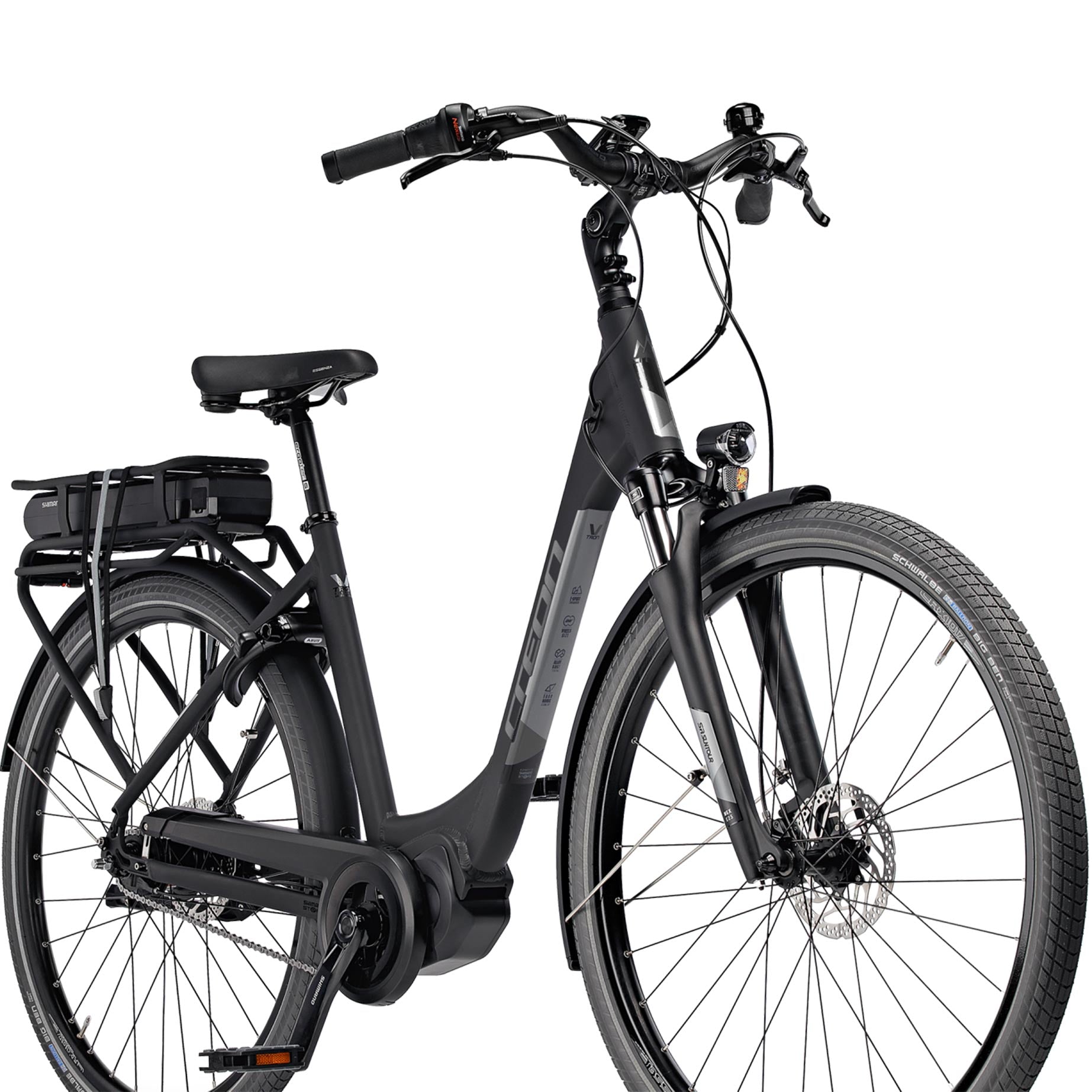 Bicycle e-bike City Bicycle LS V-Tron Rd Shimano Passi E-6100 418 WHIMANO