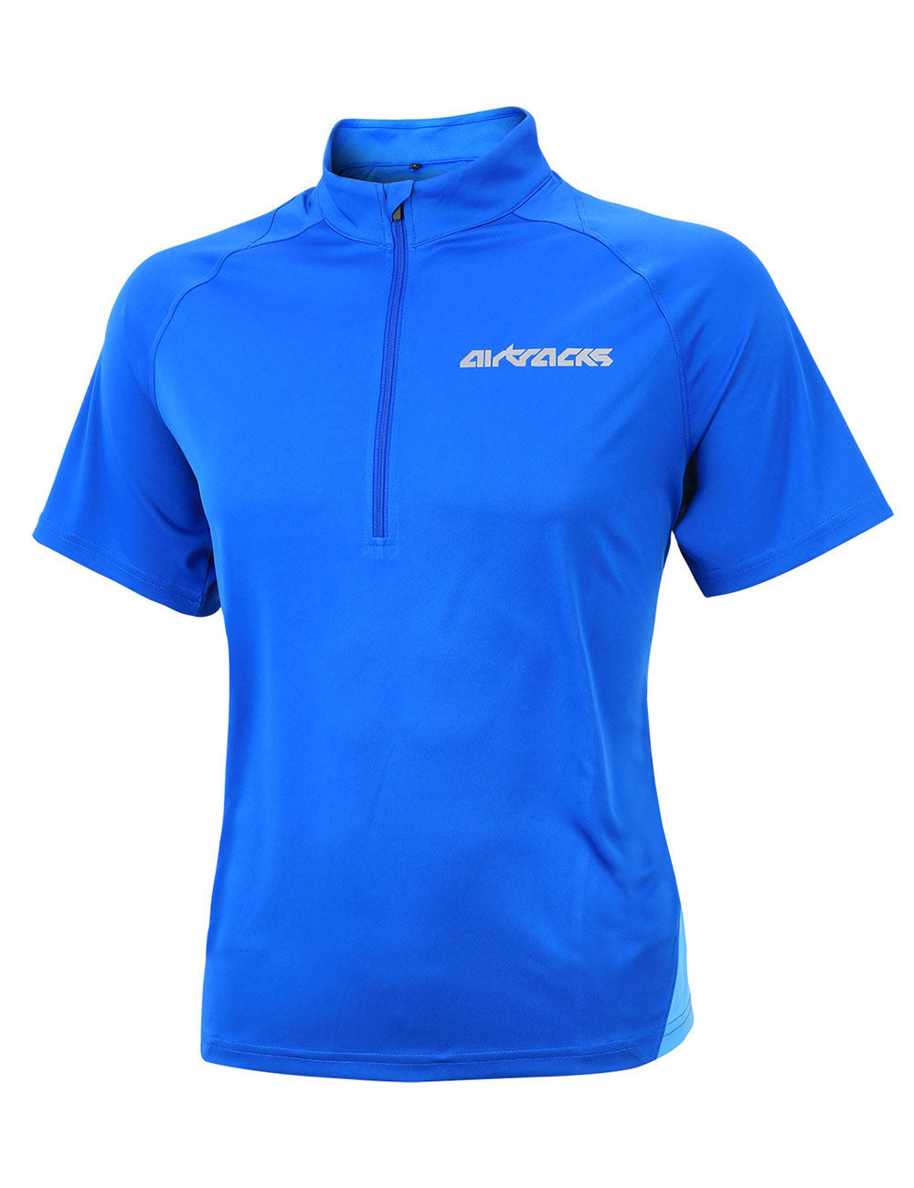 laufshirt-fahrradtrikot-running-t-shirt-kompression-air-tech-neon-blau-schwarz-herren-damen-kurzarm-langarm-xs-s-m-l-xl-xxl-xxxl-long-front