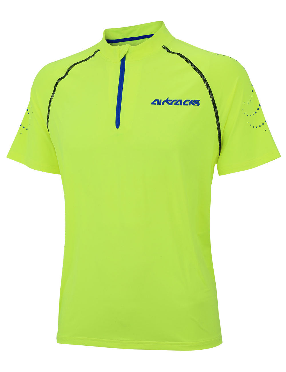 laufshirt-fahrradtrikot-running-t-shirt-kompression-pro-team-neon-blau-schwarz-herren-damen-kurzarm-langarm-xs-s-m-l-xl-xxl-xxxl-long-front
