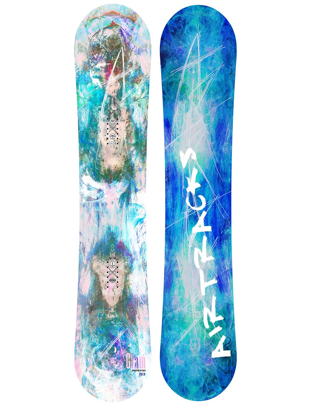 Damen Snowboard Glam Flat Zero Rocker 144 147 150 153 cm, Allmountain ...