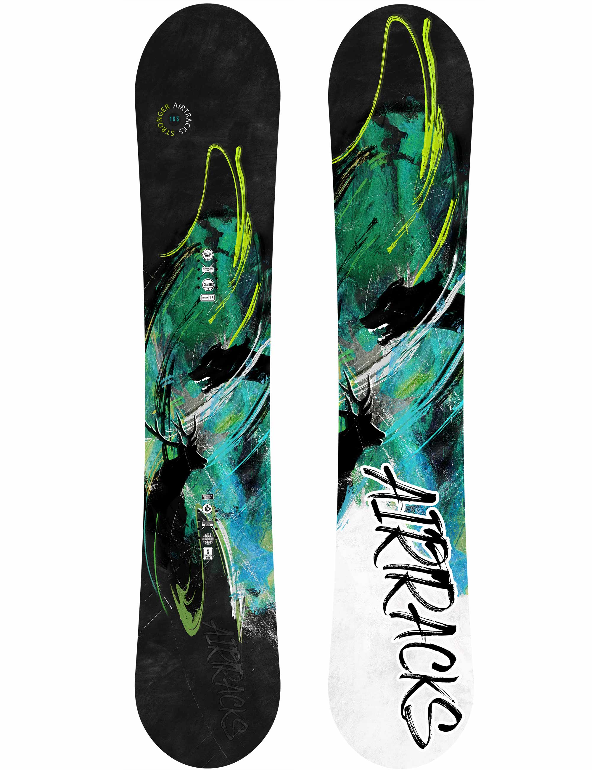 Herren Snowboard Set Stronger + Bindung Master Größe XL + SB Bag