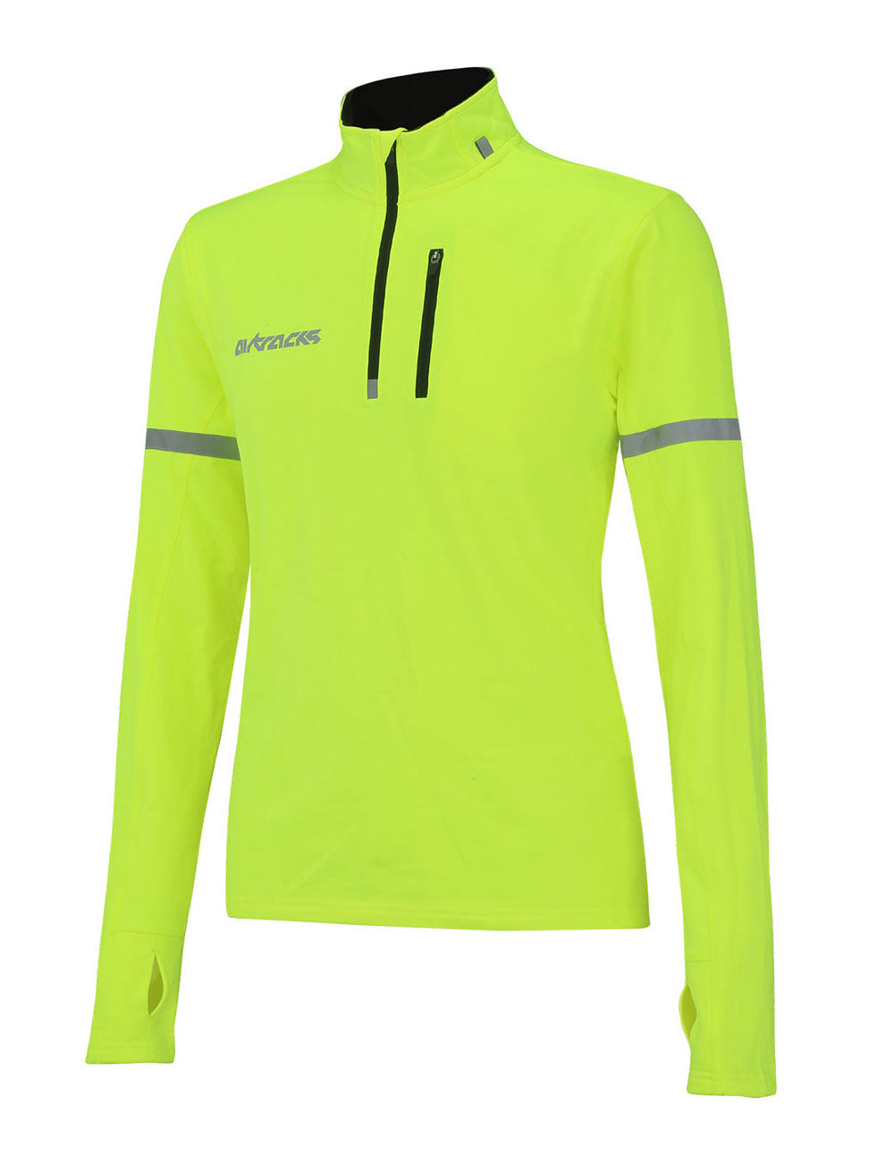 winter-fahrradtrikot-radtrikot-langarm-thermo-winter-herren-damen-neon-schwarz-xs-s-m-l-xl-xxl-xxxl-front