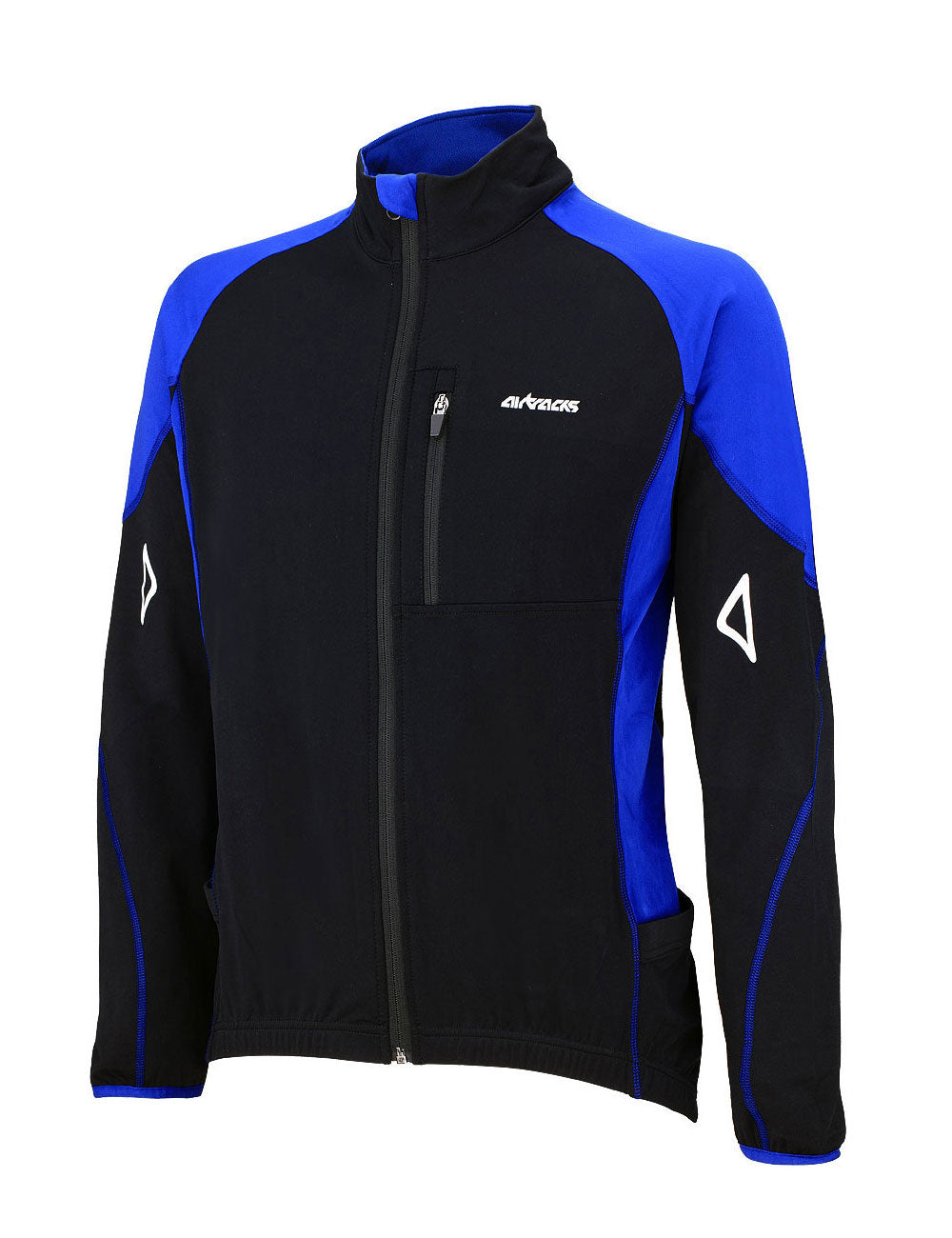 winter-fahrradtrikot-radtrikot-langarm-thermo-winter-herren-damen-schwarz-blau-pro-t-s-m-l-xl-xxl-xxxl-front