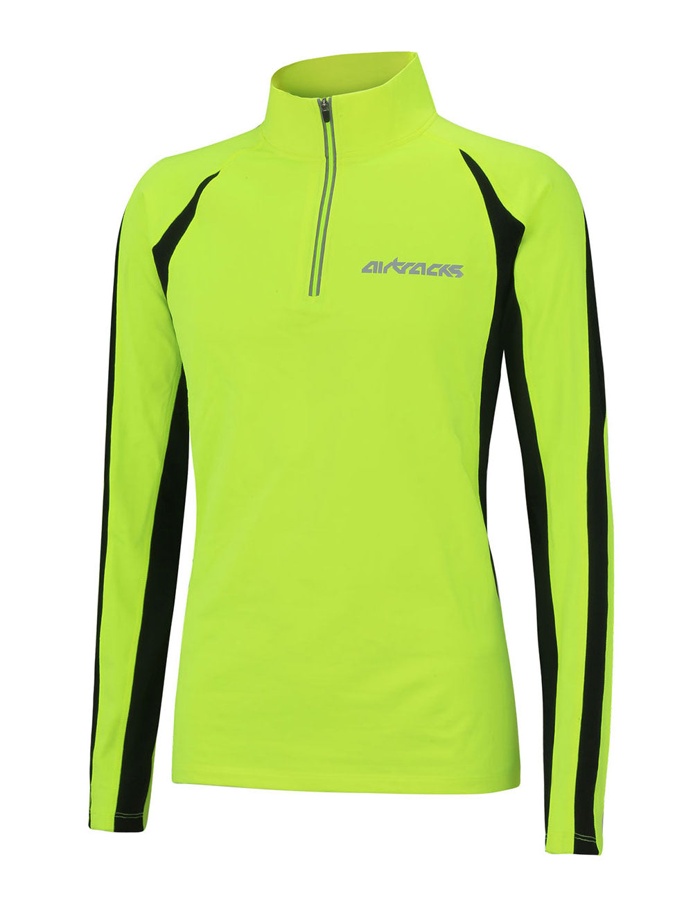 winter-thermo-laufshirt-sweatshirt-herren-damen-pro-langarm-schwarz-neon-s-m-l-xl-xxl-xxxl-front